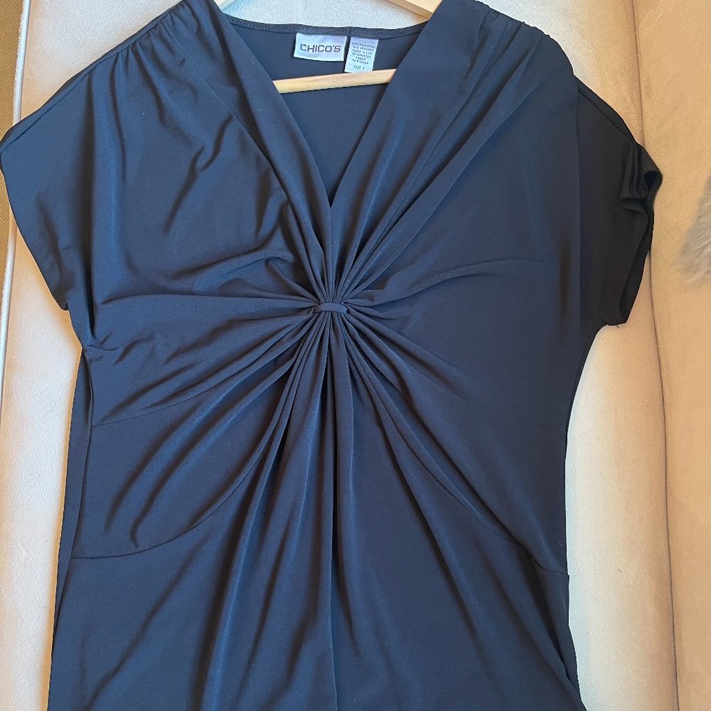 Chico's Ruched Front Top  (NWOT)